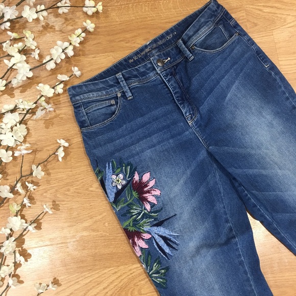 chicos embroidered jeans